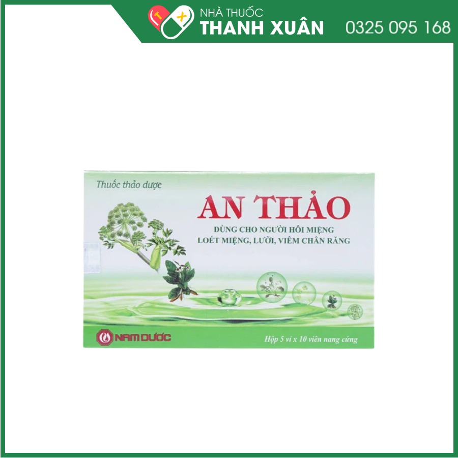 An Thảo Nam Dược dùng cho người hôi miệng, loét miệng, lưỡi, viêm chân răng